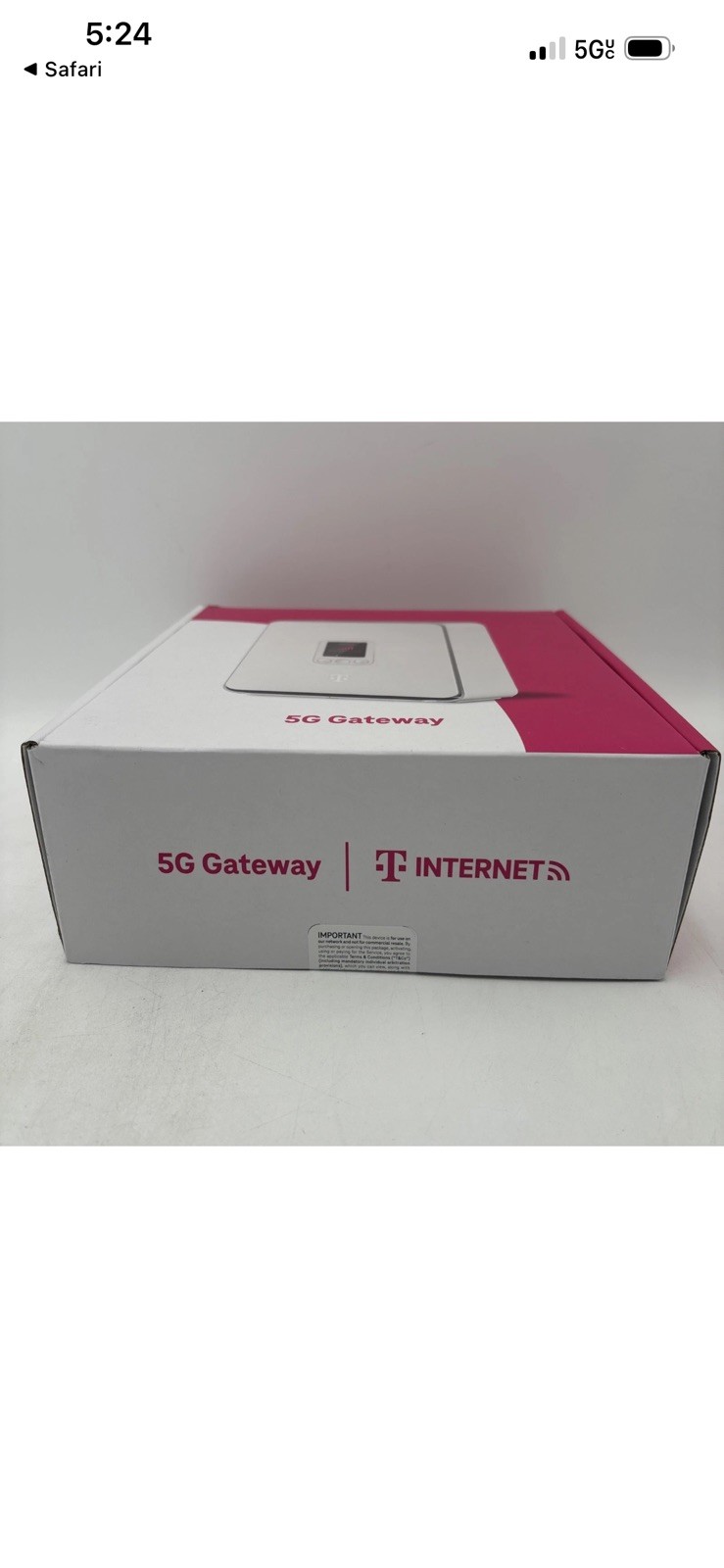 T-Mobile Gateway 5G – G5AR-1 Kit – White – -NEW In Box Free Ship with mesh ext