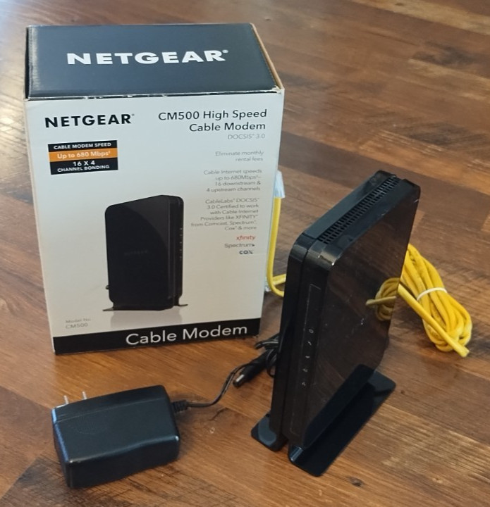 Netgear CM500V 16×4 DOCSIS 3.0 680Mbps High Speed Cable Modem Used