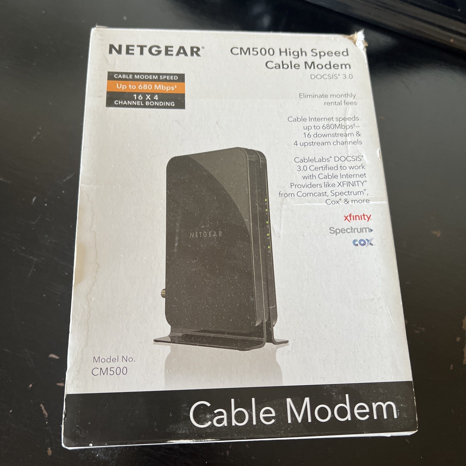 Netgear CM500-1AZNAS 16×4 High Speed DOCSIS 3.0 Cable Modem New 686Mbps
