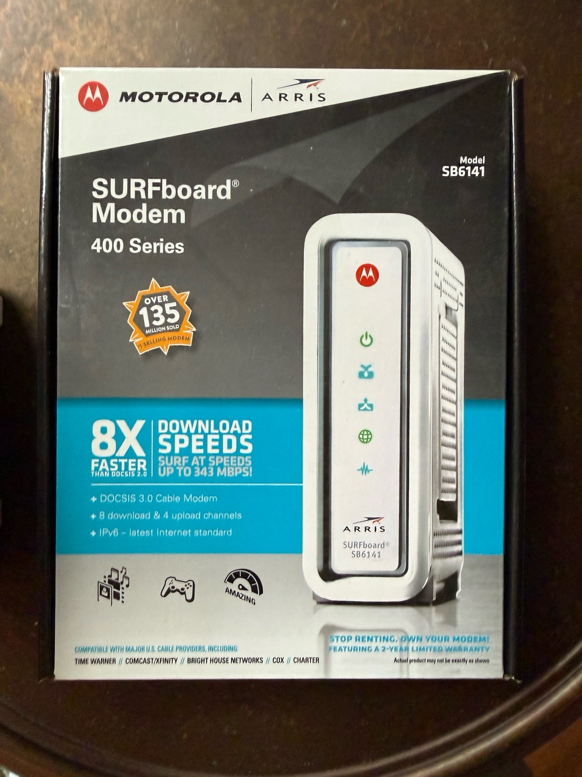 Motorola ARRIS SURFboard SB6141 3.0 Cable Modem 400 Series