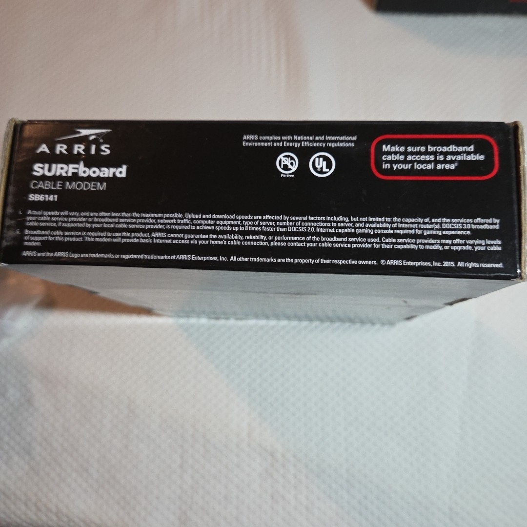 Motorola Arris Surfboard Modem SB6141 White DOCSIS 3.0 400 Series 581902-022-00
