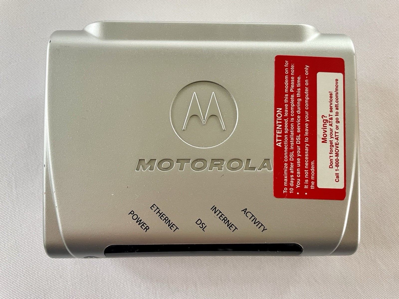 Motorola High Speed DSL Modem MSTATEA 2210-02-1022 AT&T Internet w/ Accessories