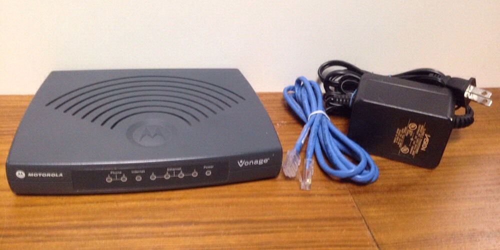Motorola Vonage VT2442-VD Modem With Power Cord & Ethernet Cord