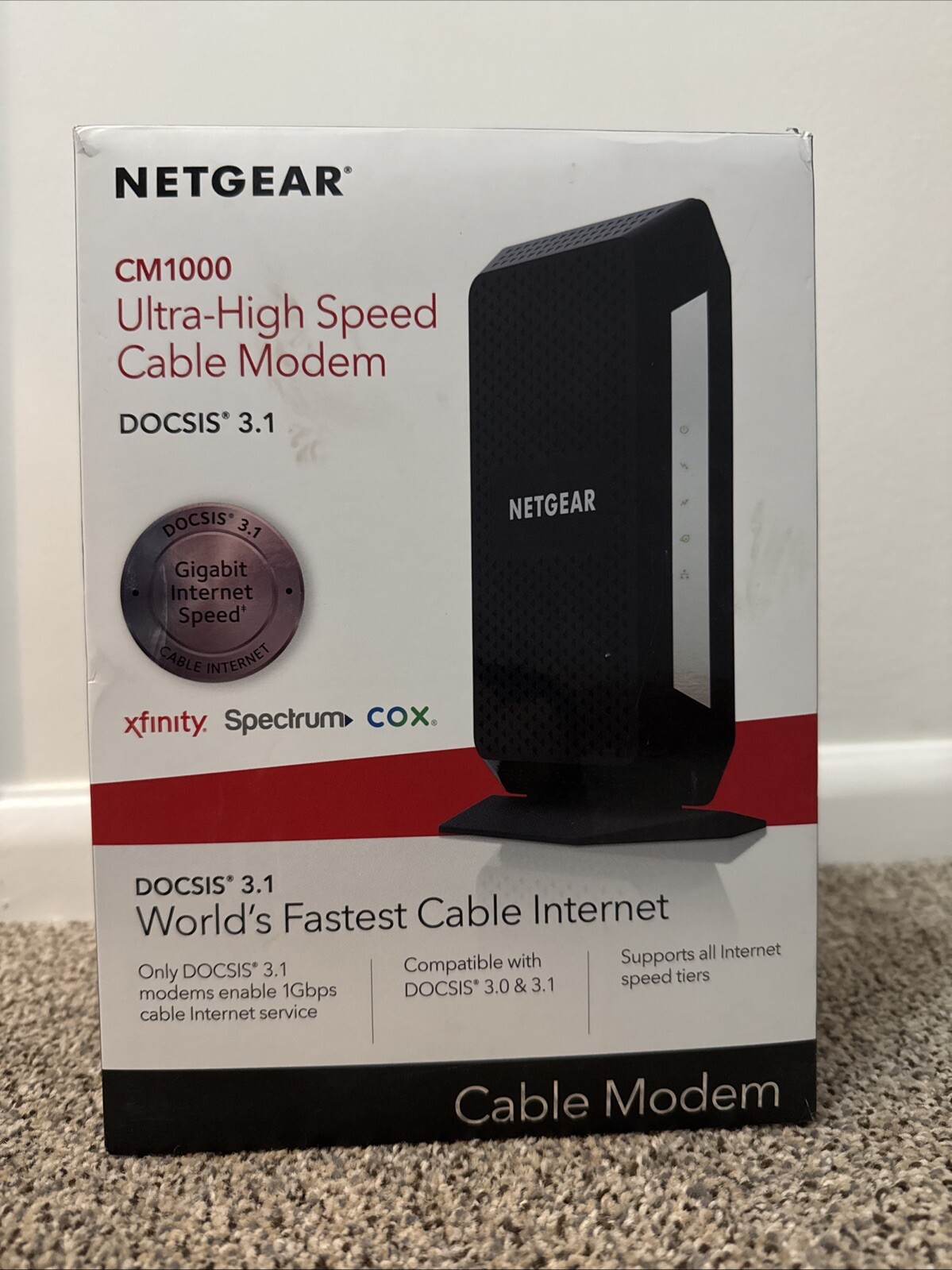 NETGEAR CM1000 DOCSIS 1000Mbps Cable Modem (CM1000-1AZNAS)