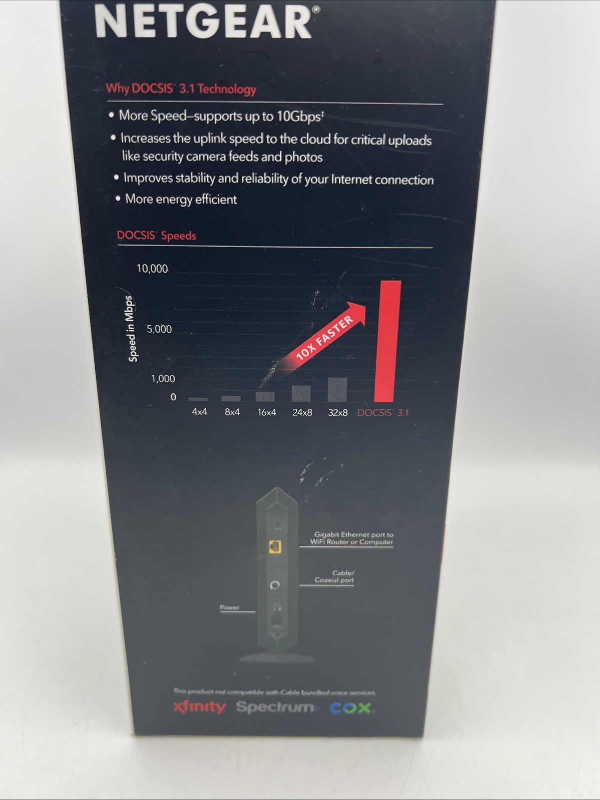 NETGEAR Nighthawk DOCSIS 3.1 Cable Modem CM1000-100NAS new