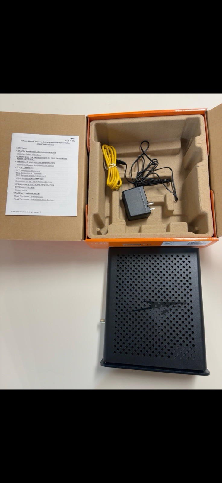 ARRIS SURFboard SBG8300 DOCSIS 3.1 Cable Modem WiFi Router 4-Port 4Gbps