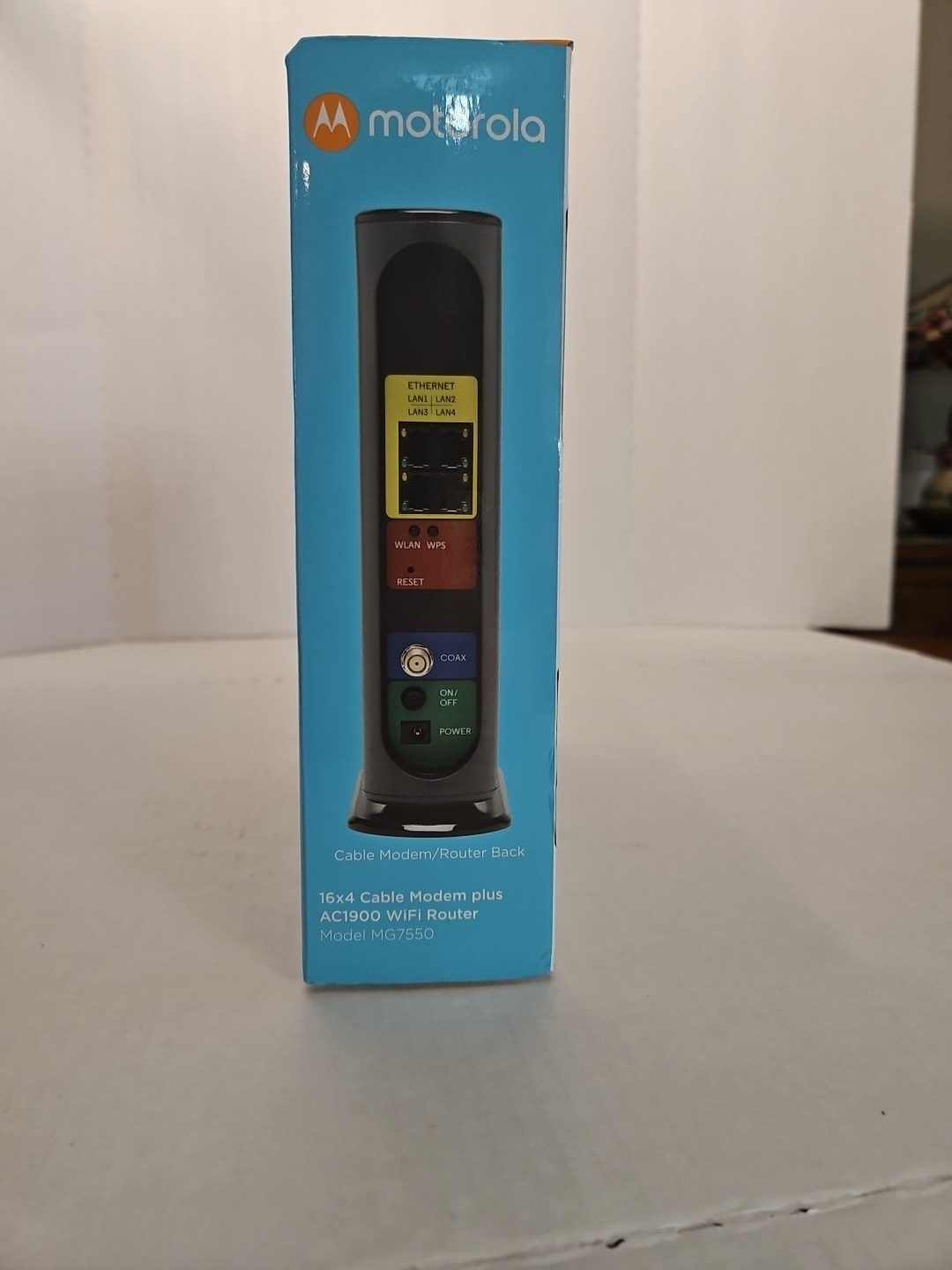 Motorola AC1900 Cable Gateway Modem Mesh Compatible Black Model MG7550