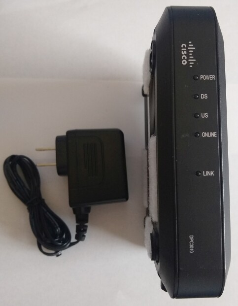 Cisco DPC3010 DOCSIS 3.0 8X4 343 mbps cable modem works with Comcast Cox Charter