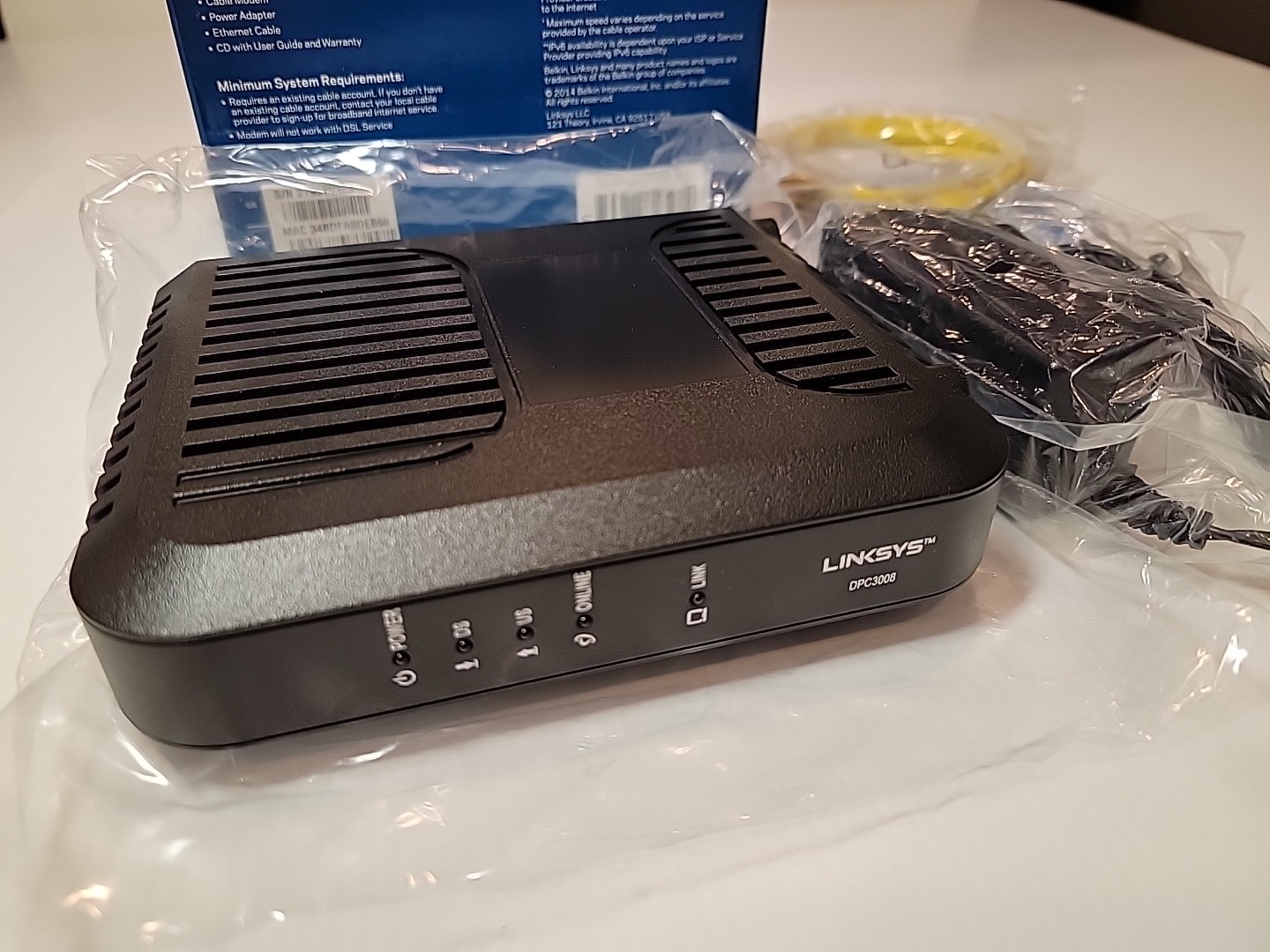 Linksys DPC3008 Cable Modem Comcast Certified