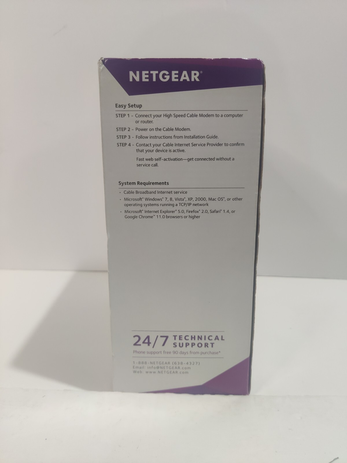 NETGEAR CM500 (CM500100NAS) 680 Mbps – Black