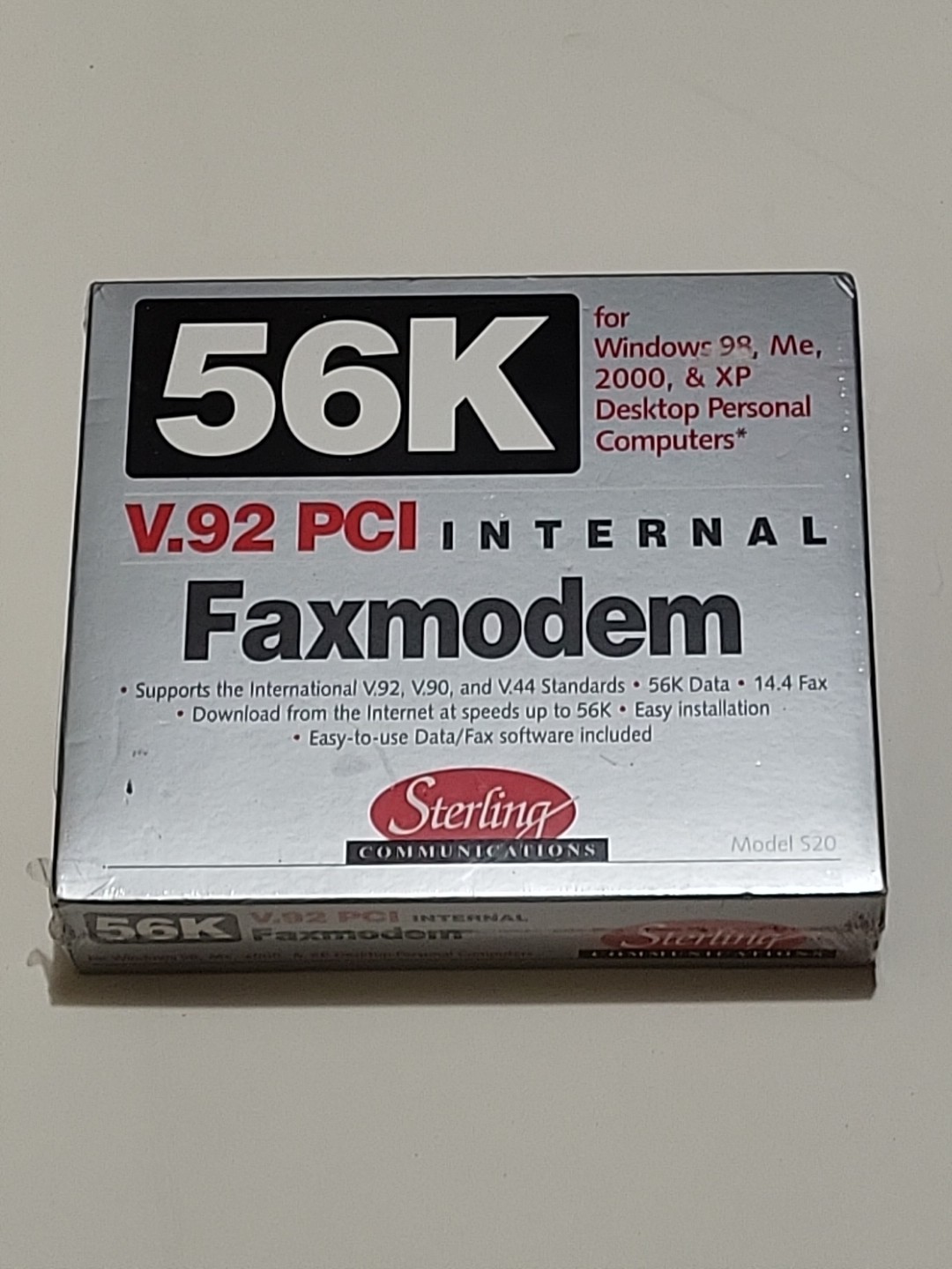 STERLING 56K INTERNAL FAX MODEM BRAND NEW IN FACTORY SEALED PKG
