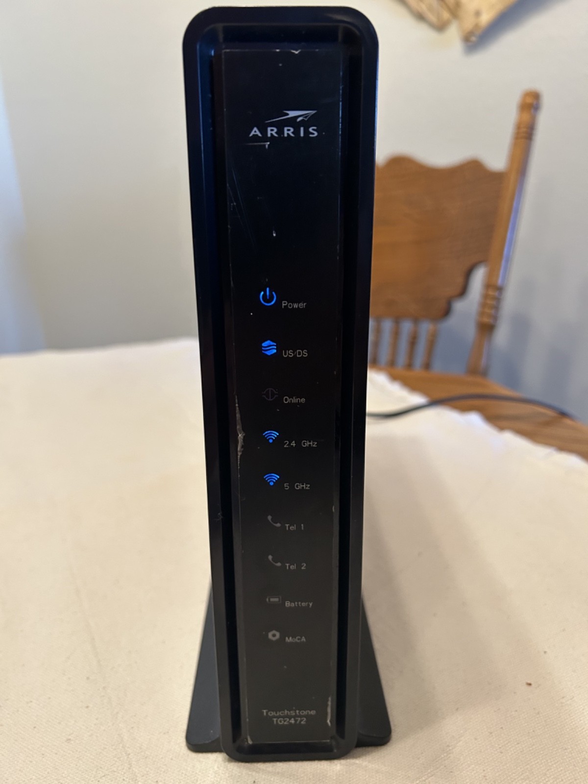 ARRIS Touchstone TG2472G Cable Voice Gateway Modem Home Office WiFi Black