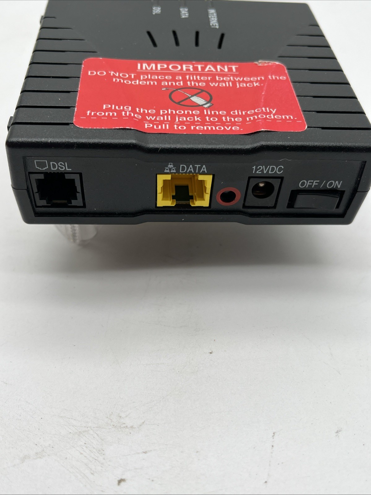Westell 6100F F90-610015-06 DSL Wired Modem Router- No Cords