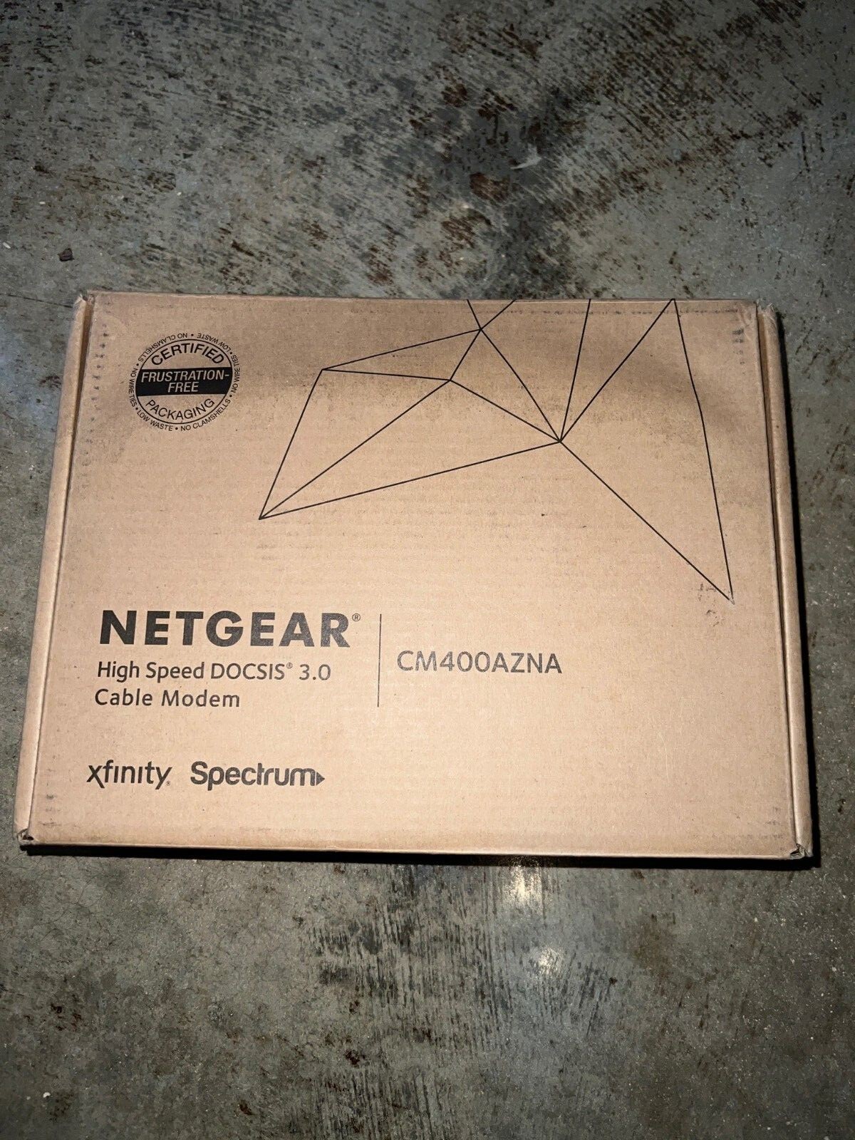 NETGEAR High Speed DOCSIS 3.0 Cable Modem (CM400-100NAS) 100 Mbps Most Providers