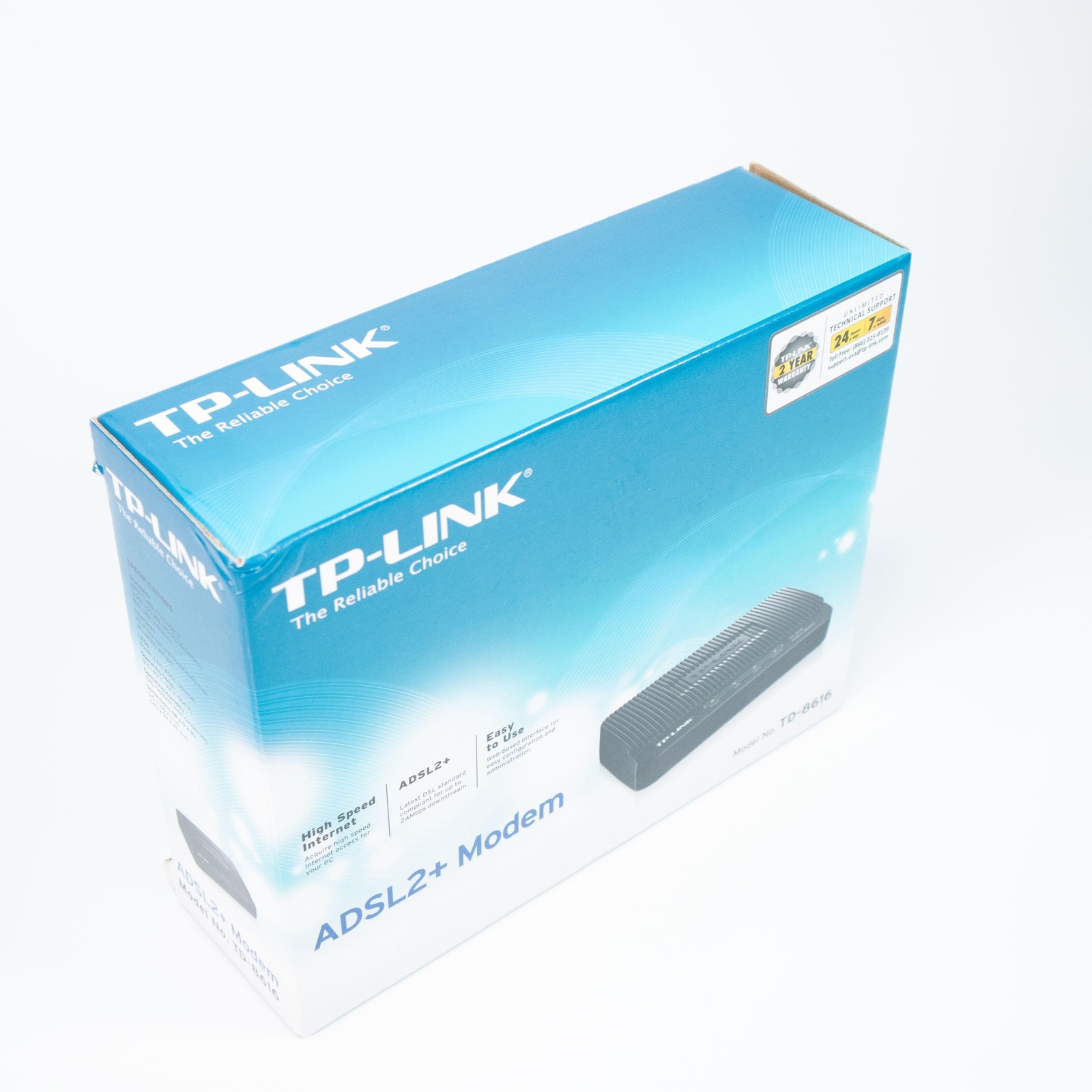 TP-Link TD-8616 External ADSL2+ Modem 10/100 Ethernet 1-Port Wired DSL Black