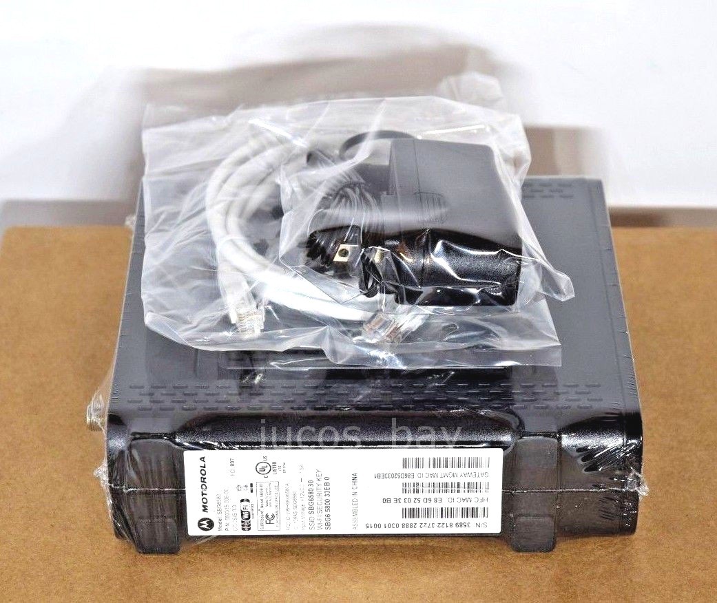 Motorola SBG6580 DOCSIS 3.0 Wireless Cable Modem Router Gateway Comcast Xfinity