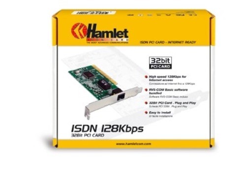 ISDN PCI CARD MODEM – HAMLET, High Speed 128Kbps 32Bit WITH BOX