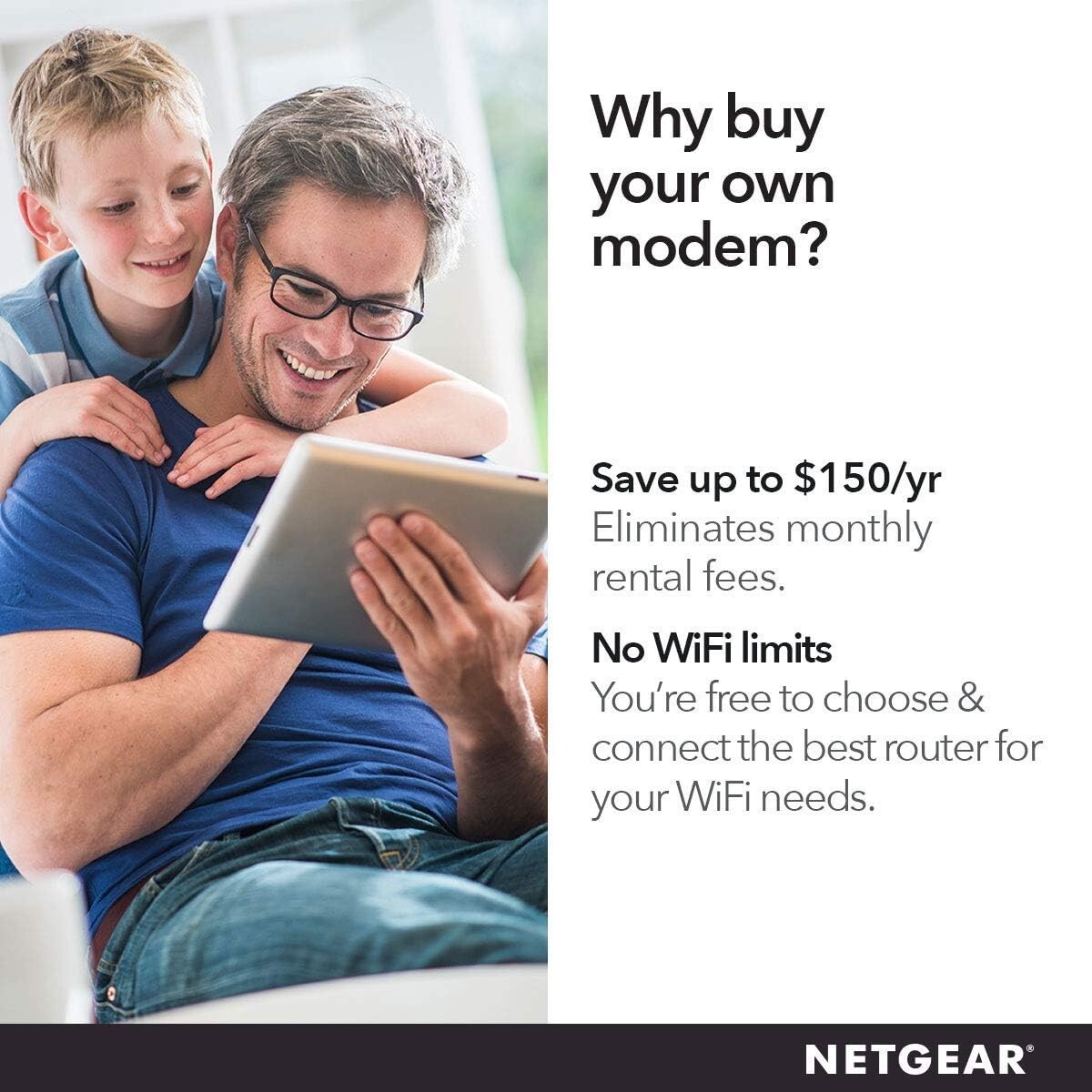 Netgear CM500 High Speed Cable Modem DOCSIS 3.0 Xfinity Cox Spectrum Comcast NEW