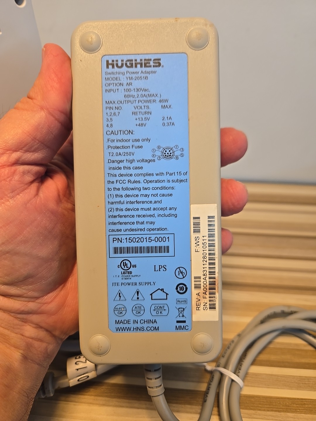 Hughes HN9000 High-Performance Broadband Satellite Modem with Power Supply