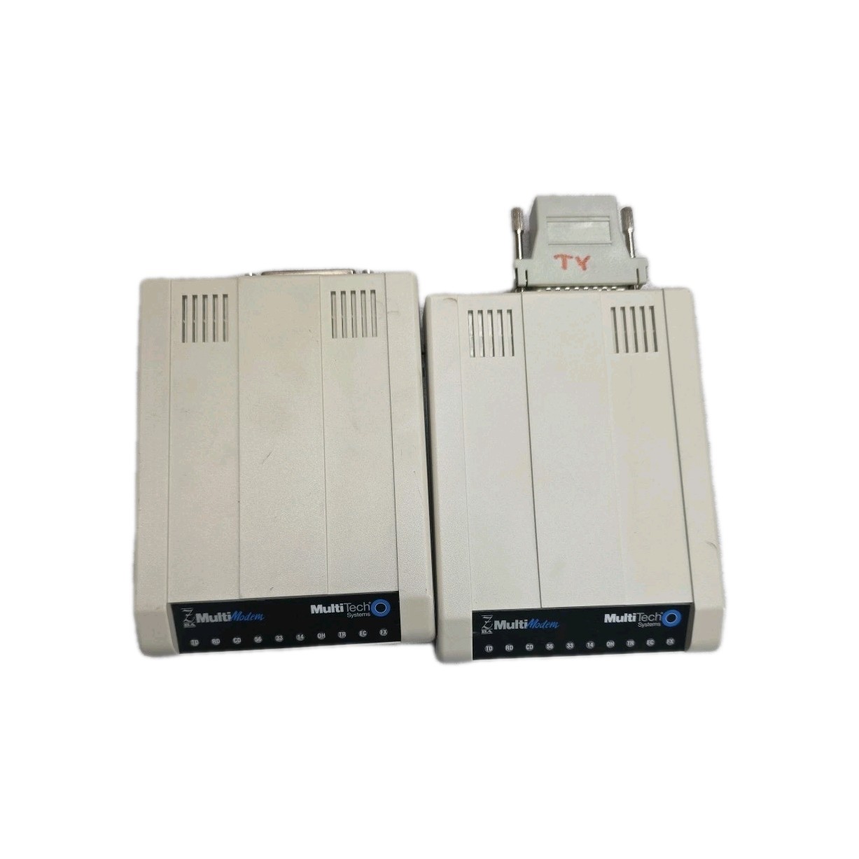 Lots Of 2 MultiTech MultiModem ZBA MT5634ZBA V.92 External Modem