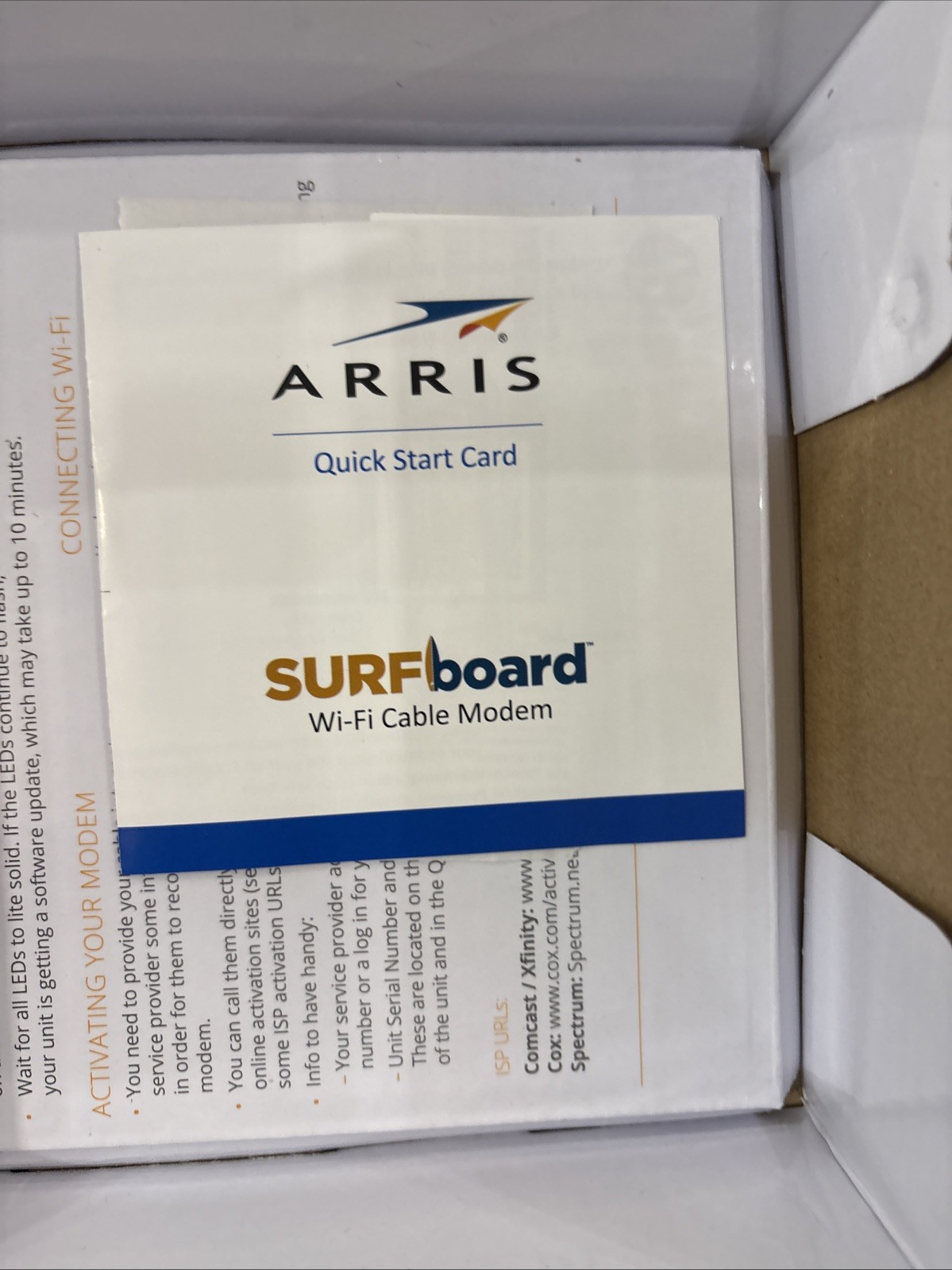 ARRIS SURFboard SBG10 DOCSIS Cable Modem & AC1600 Wi-Fi Router