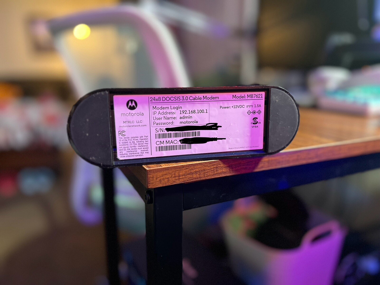 Motorola MB7621-10 1000 Mbps Modem Xfinity Comcast