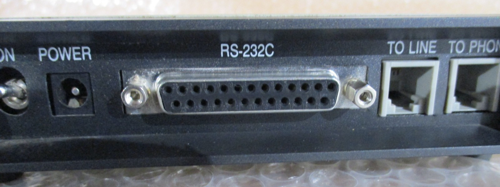 Vintage Super Modem 2400 (External Modem) w/RS-232C cable – No Power Adapter