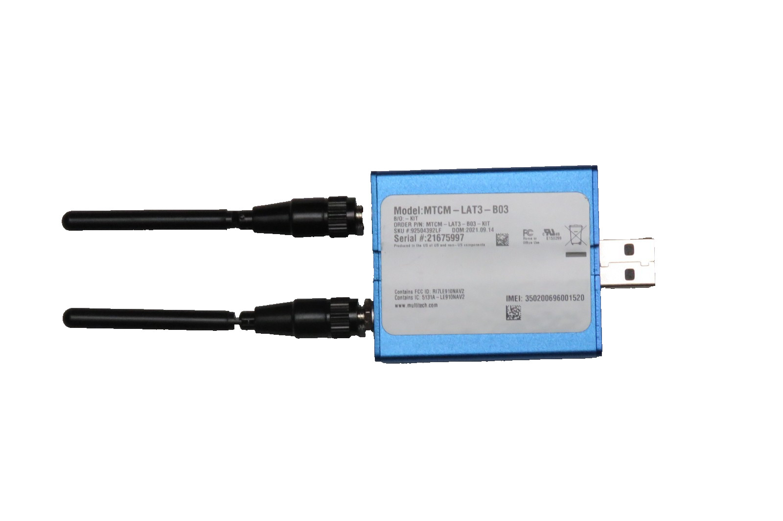 MultiTech USB Multi Connect MicroCell Modem, MTCM-LAT3-B03-KIT