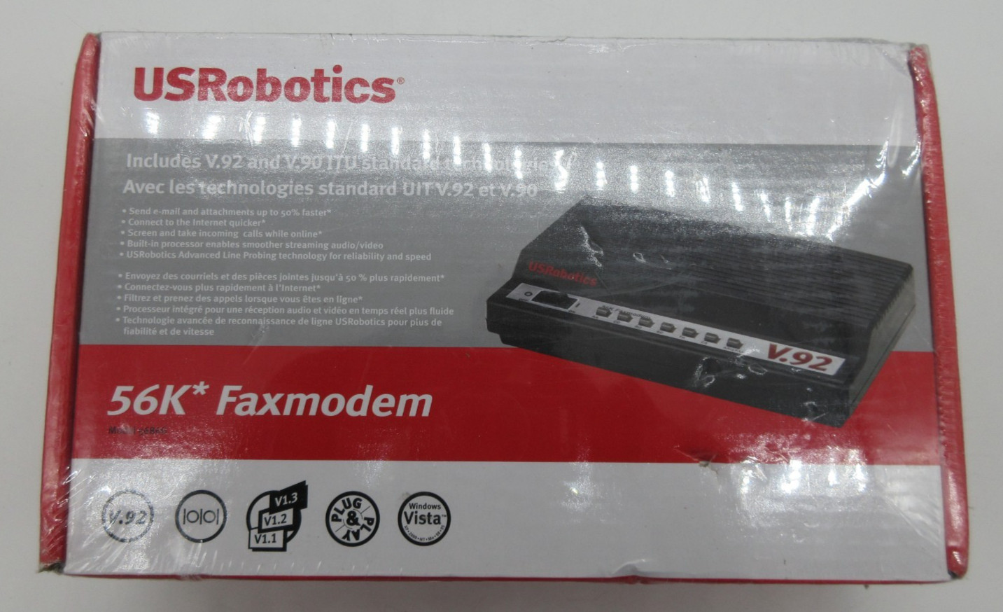 USRobotics 56K Faxmodem V.92/V.90 5686G USR5686G Sealed