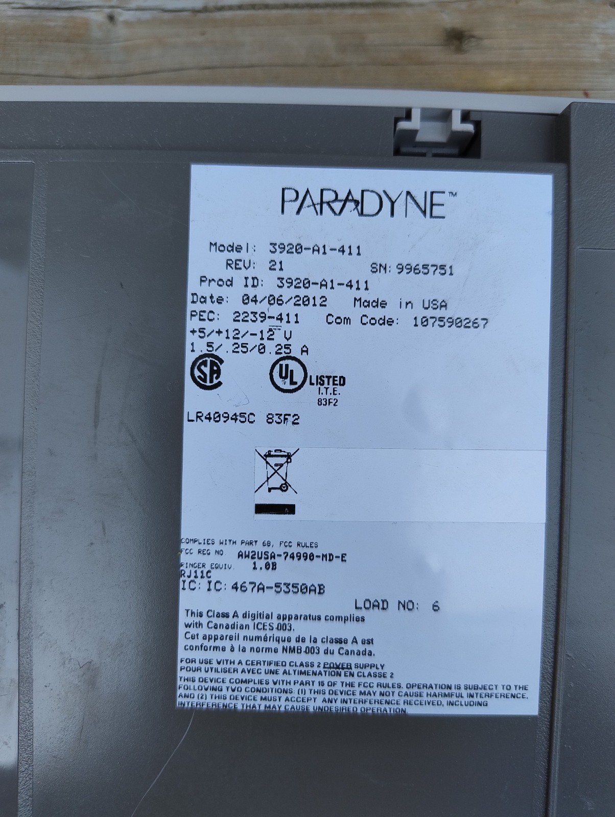 Vintage Paradyne TC1147 Modem Retro Data Communication Industrial Telecom
