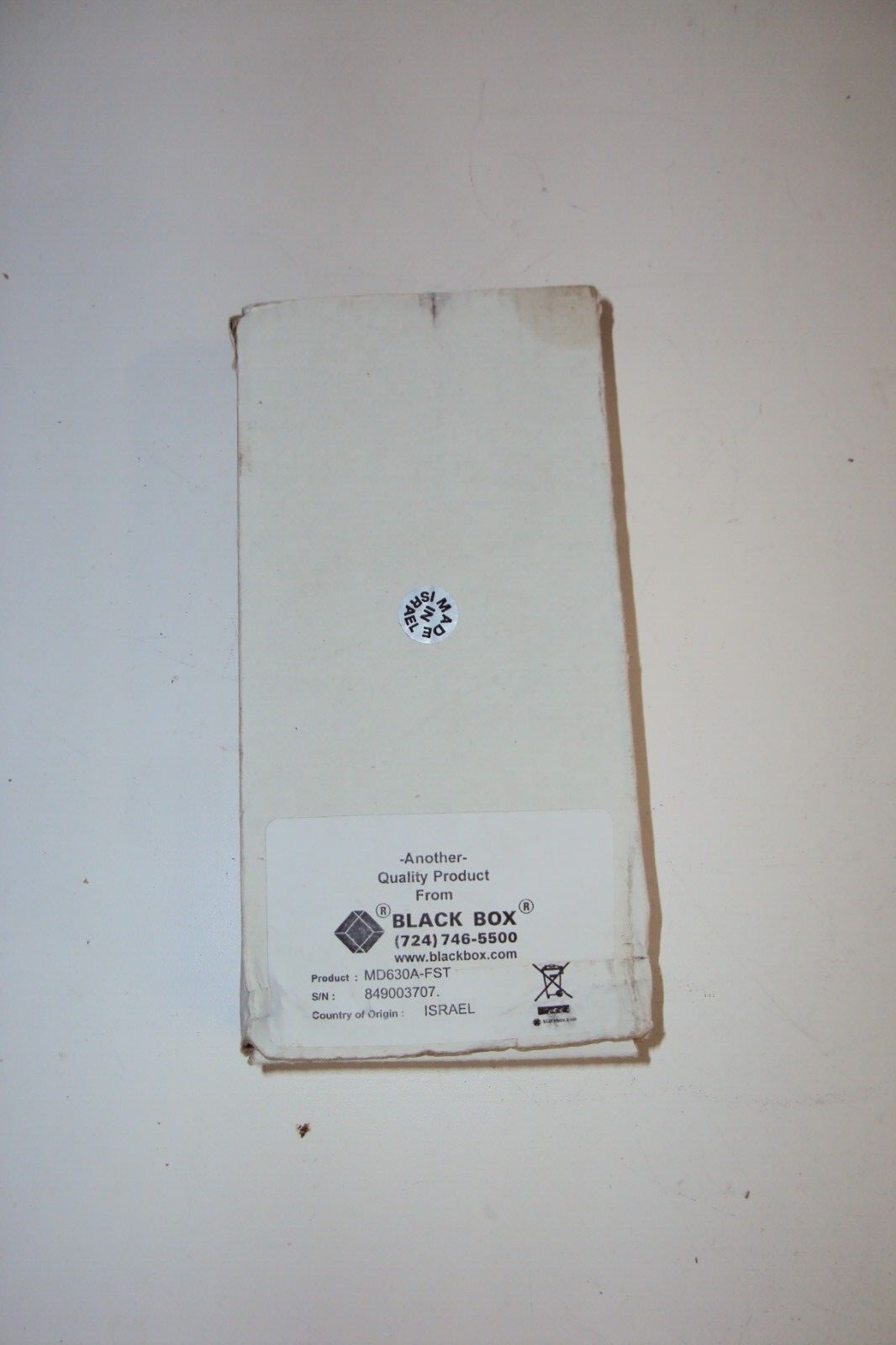 BLACK BOX MD630A-FST Synchronous Fiber Optic Modem
