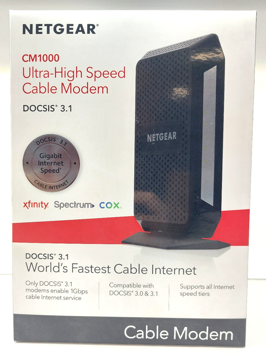 Netgear Nighthawk Ultra High Speed Cable Modem CM1000v2 DOCSIS 3.1