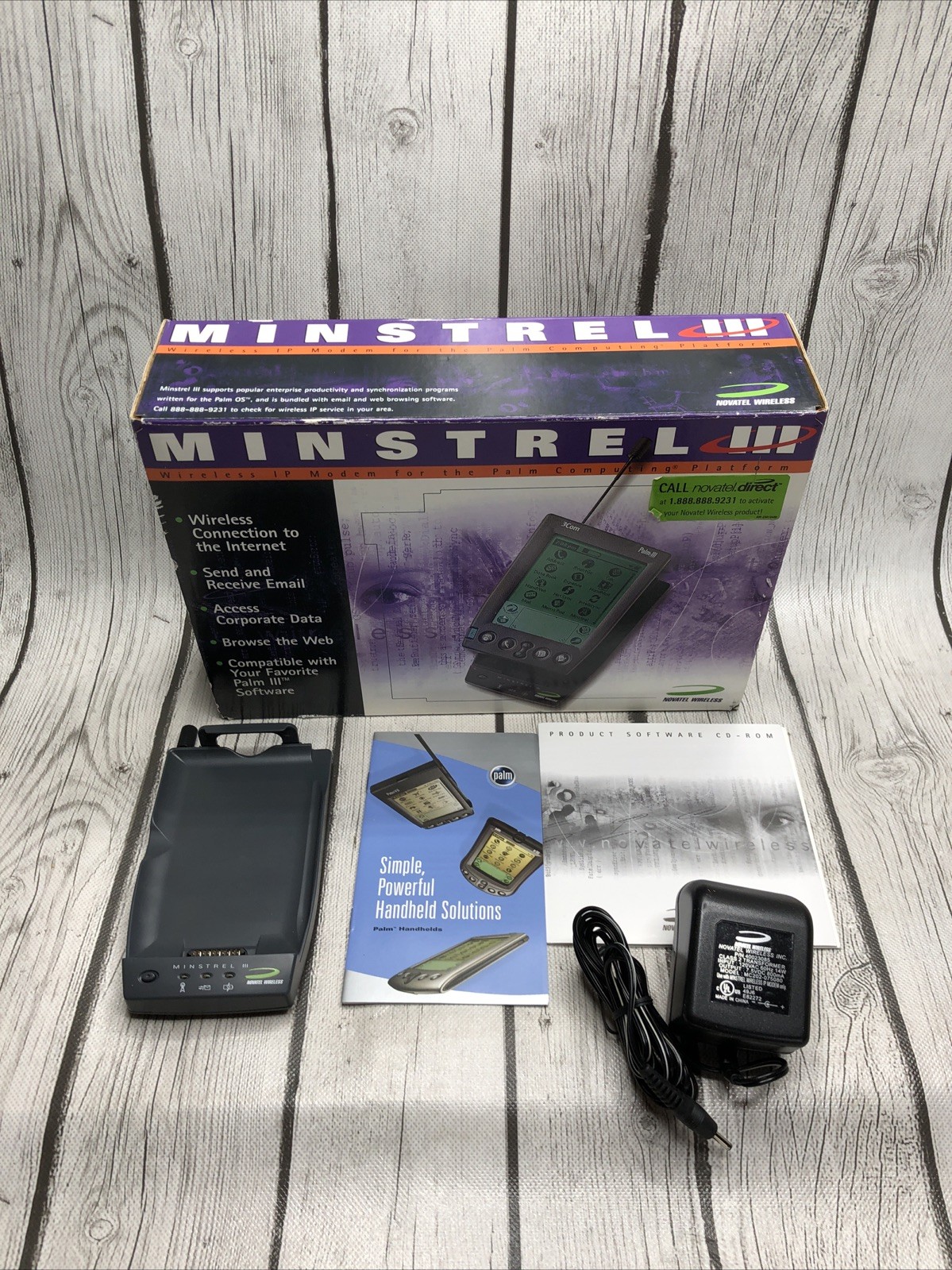 Vintage Novatel Wireless Minstrel II ACCESSORIES ONLY