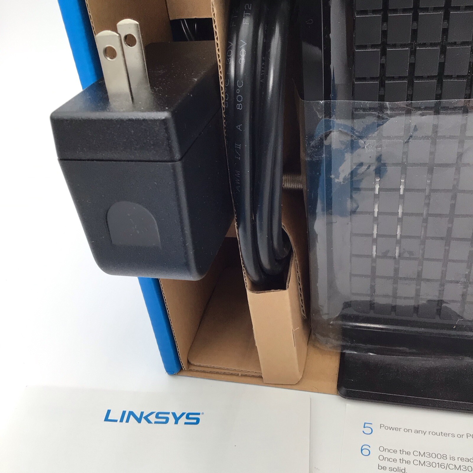 Linksys ‎B01DACQM9M 24×8 Cable Modem Intel Model# CM3024 Xfinity Cox Charter TWC