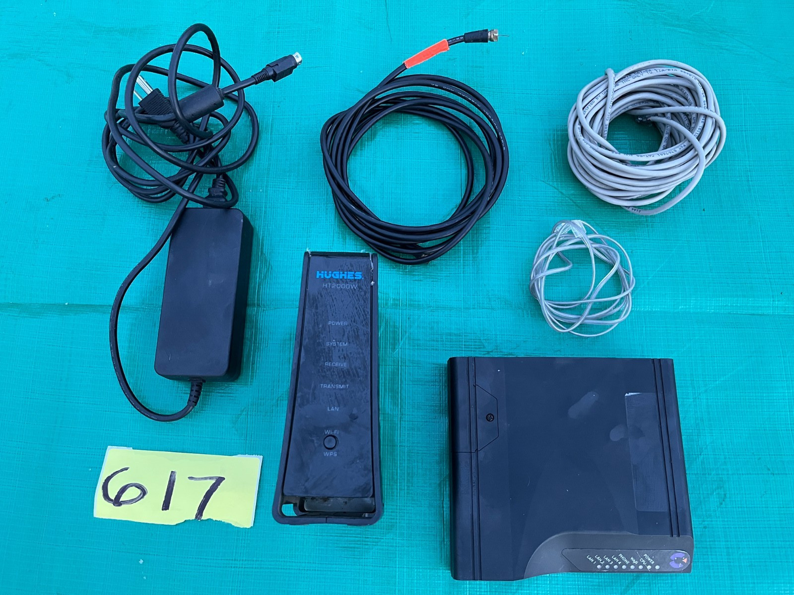 CALIX HUGHES CABLE SATELLITE CABLE TV NETWORK MODEM ROUTER CAT 5 COAXIAL SWITCH
