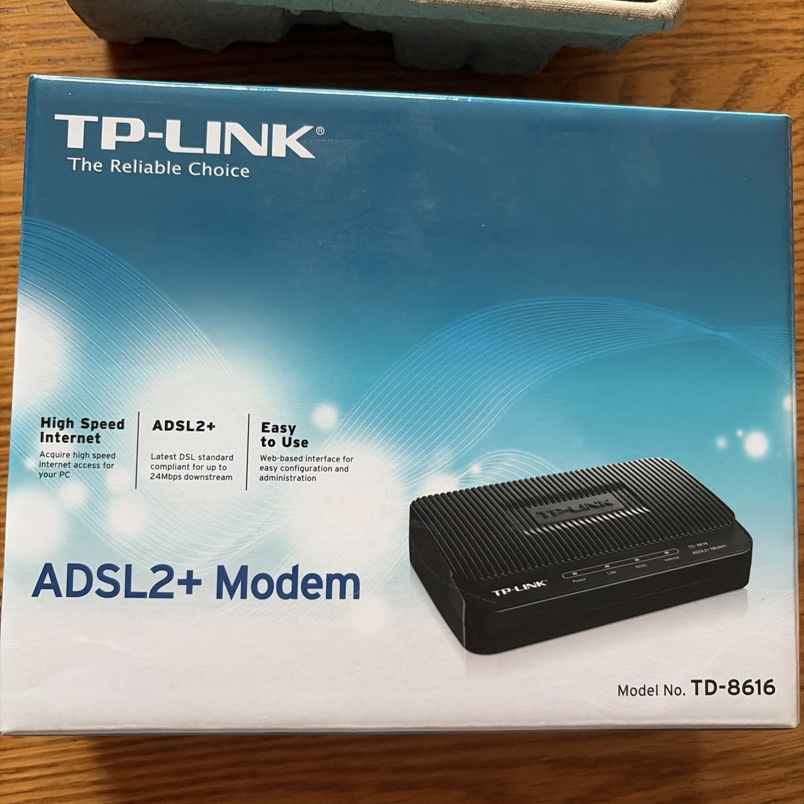 TP-Link TD-8616 ADSL2+ Modem High Speed Broadband 24Mbps RJ45 – Brand New