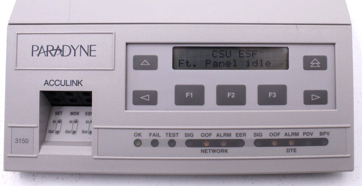 PARADYNE Acculink 3150-A4-210 60Hz Modem Communication w/ Power Adapter