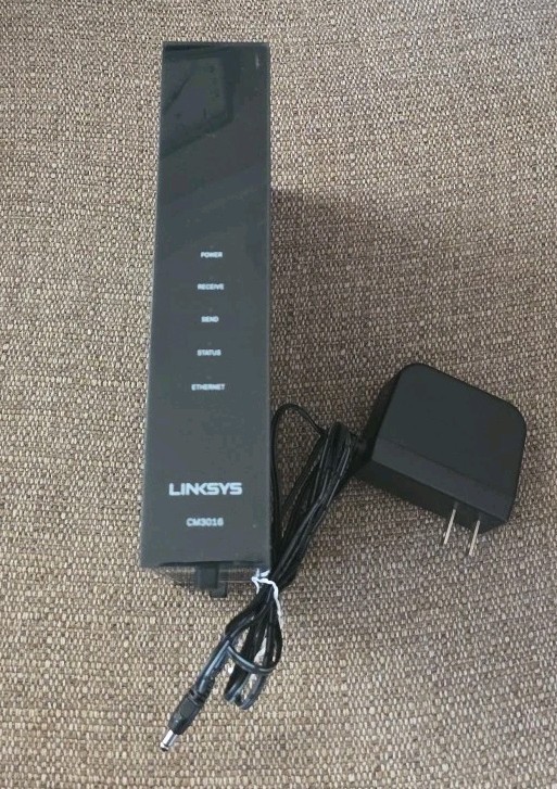 LINKSYS Cable Modem 16×4 Bonded Channels DOCSIS 3.0 Black CM3016