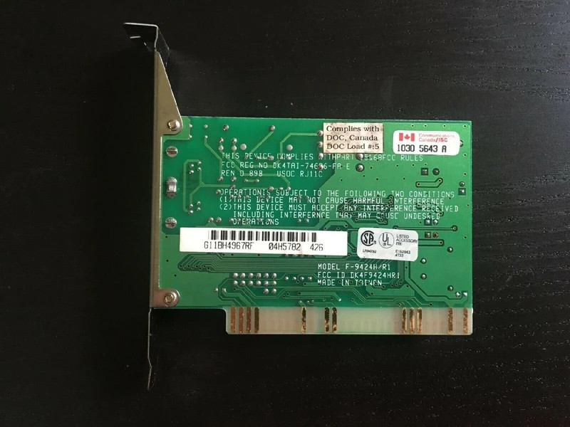 F-9424H/R1, 197457-001 rockwell 8BIT isa modem