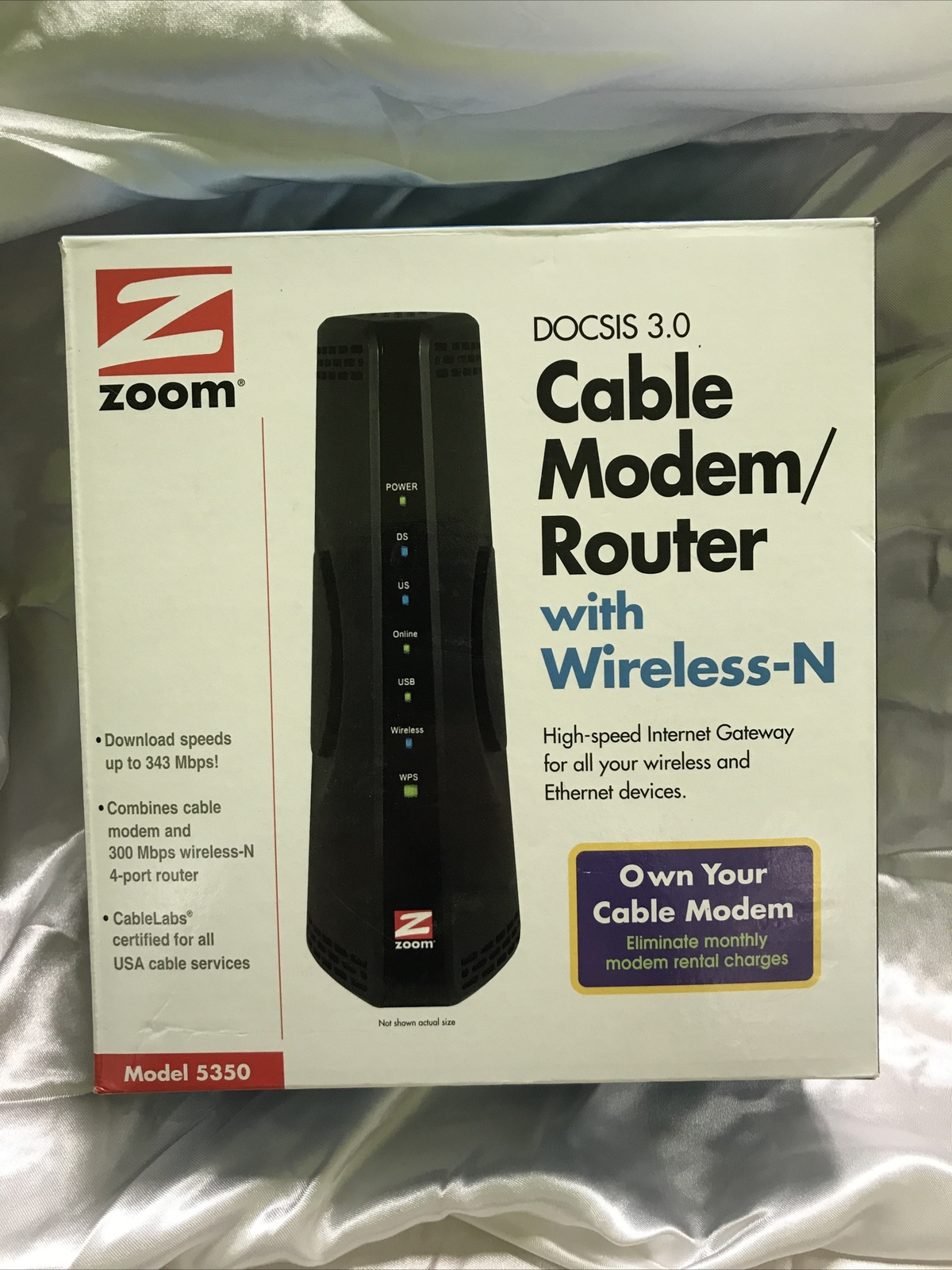 Zoom DOCSIS 3.0 Cable Modem – 5350 – Good !!!