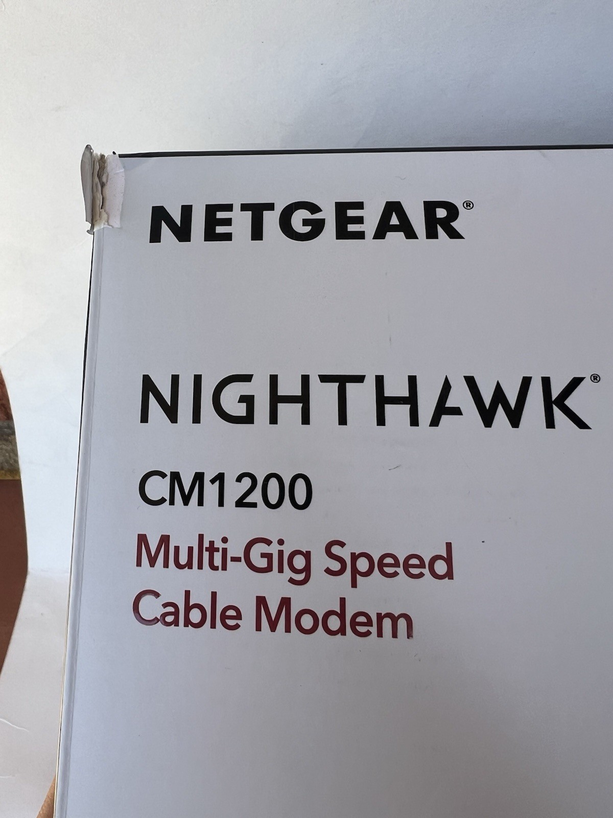 NETGEAR Nighthawk CM1200-100NAS DOCSIS 3.1 Cable Modem