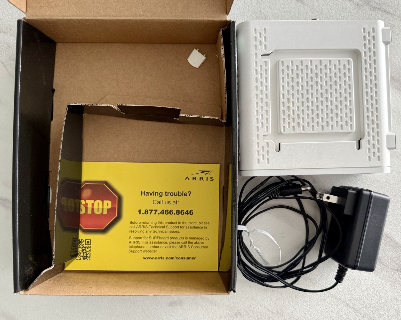 Motorola ARRIS SURFboard Modem 400 Series SB6141 With Power Supply *Tested*
