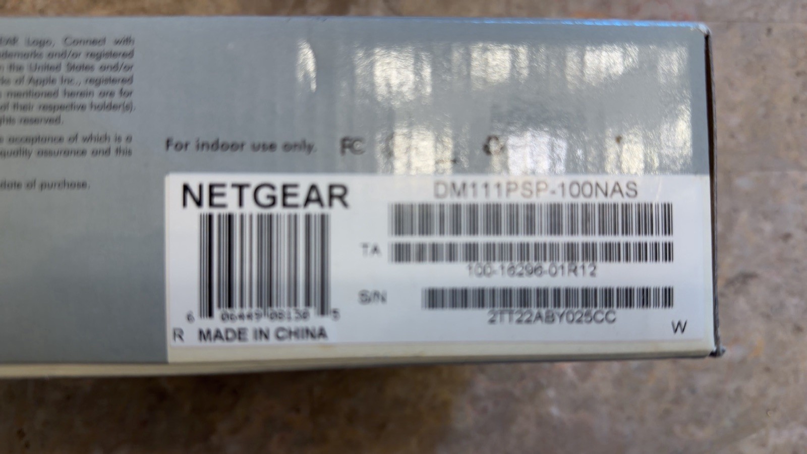 NETGEAR DM111PSP ADSL2+ Modem 24 Mbps 1-Port Ethernet (RJ-45) White New