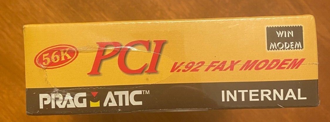 Pragmatic 56K PCI v.92 Fax Modem Internal – NEW