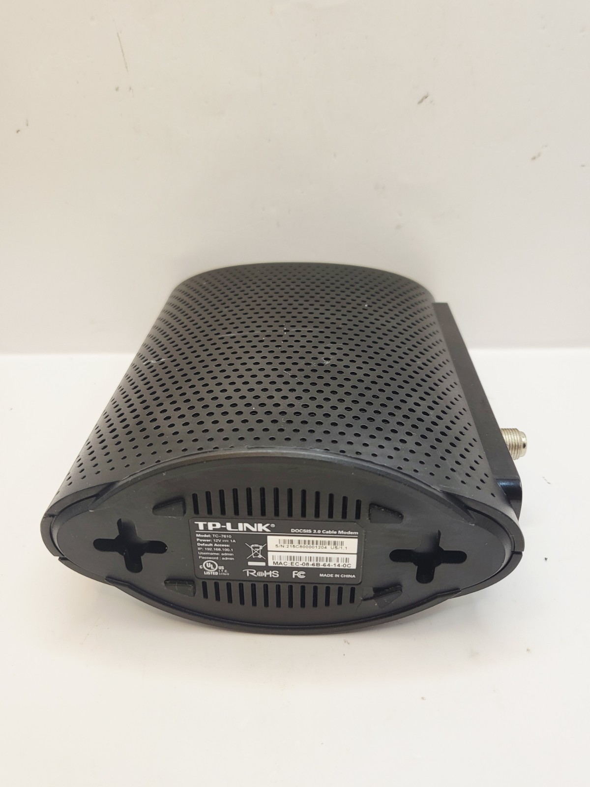 TP-LINK TC-7610 DOCSIS 3.0 Cable Modem