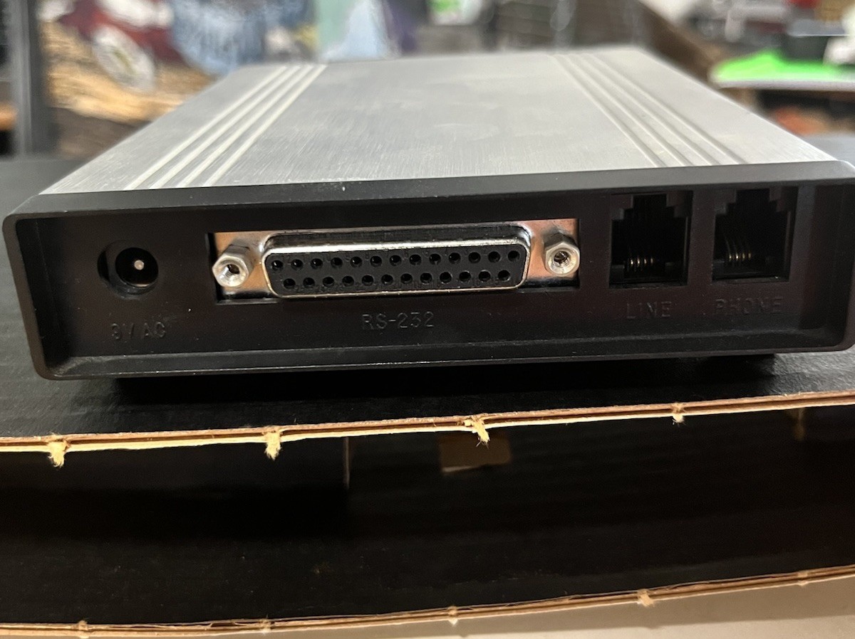 VTG Supra Fax Modem V.32bis NOS Modem And Power Supply MAC System 7 Compatible