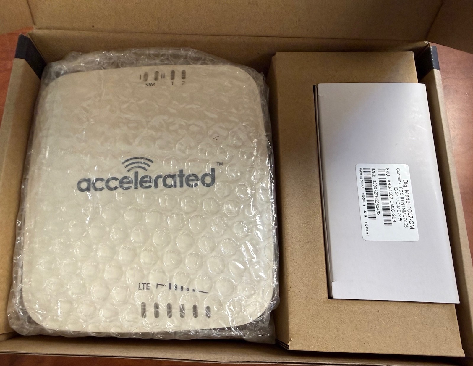 Digi 6310-DX LTE Cellular Router Gateway w/ Accelerated 1002-CM Modem Open Box
