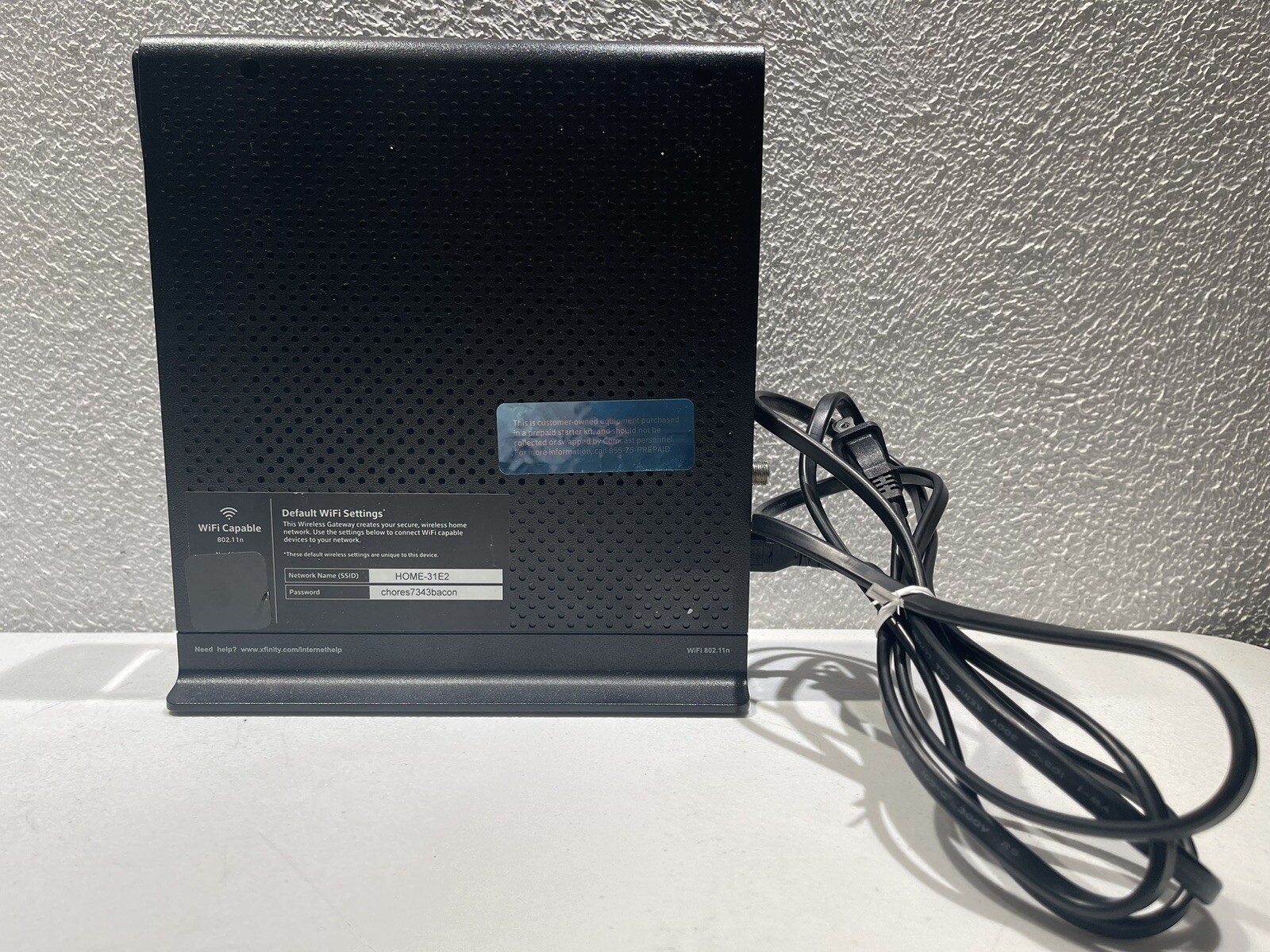 ARRIS TG862G/CT Xfinity Comcast Gateway and Router 802.11n wifi