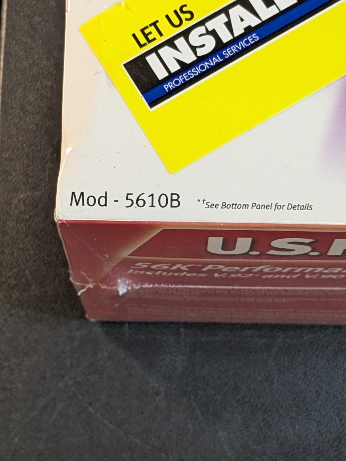 Sealed U.S. Robotics 56K Performance Pro Modem V.92 Mod 5610B NIB Brand New