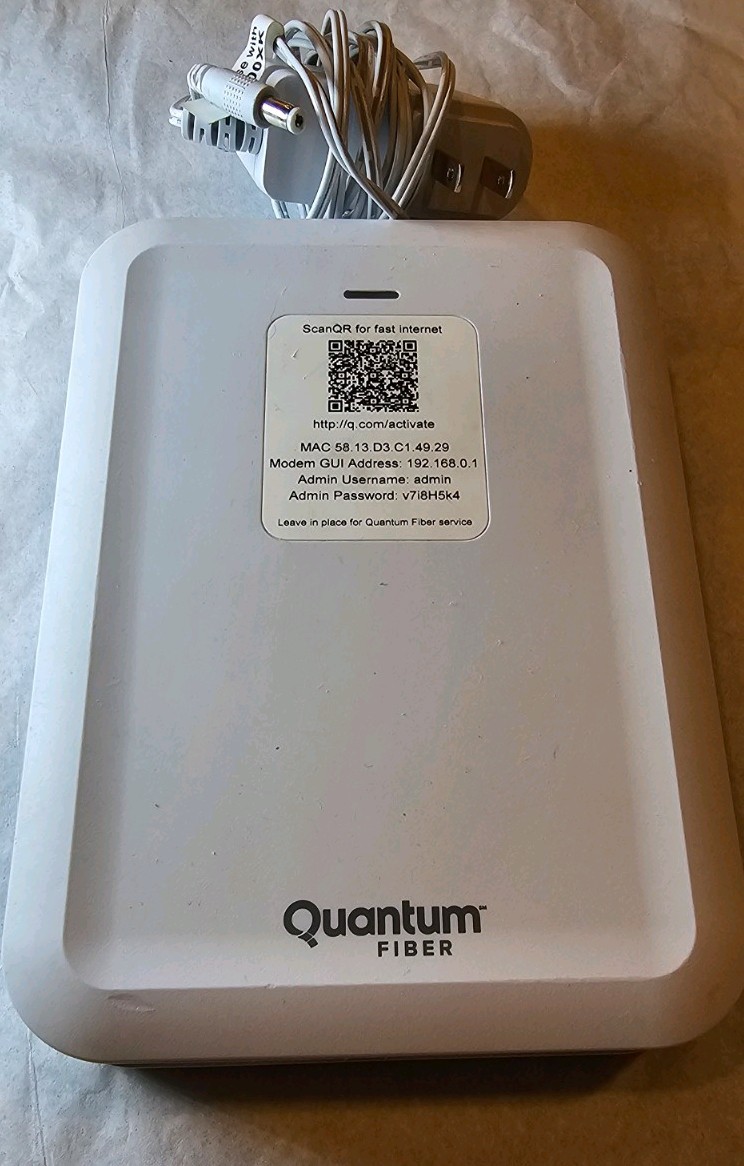 Quantum Fiber C5500XK High Performance Modem ( MODEM ONLY; NO CORD)